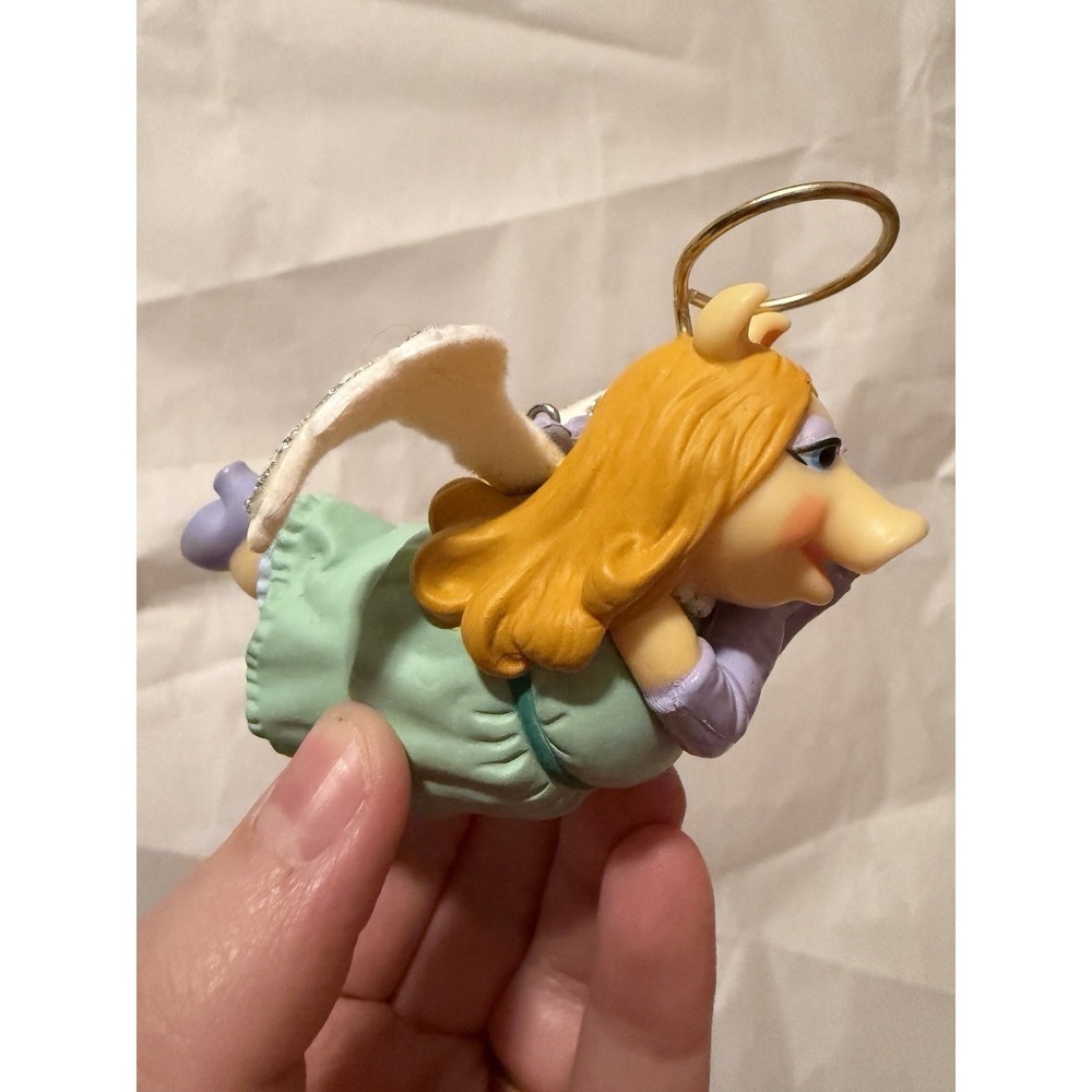 Vintage Hallmark Miss Piggy Angel Christmas Ornament